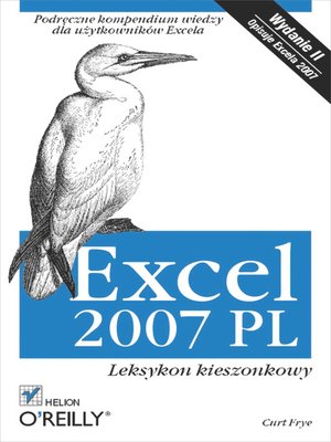 cover image of Excel 2007 PL. Leksykon kieszonkowy. Wydanie II